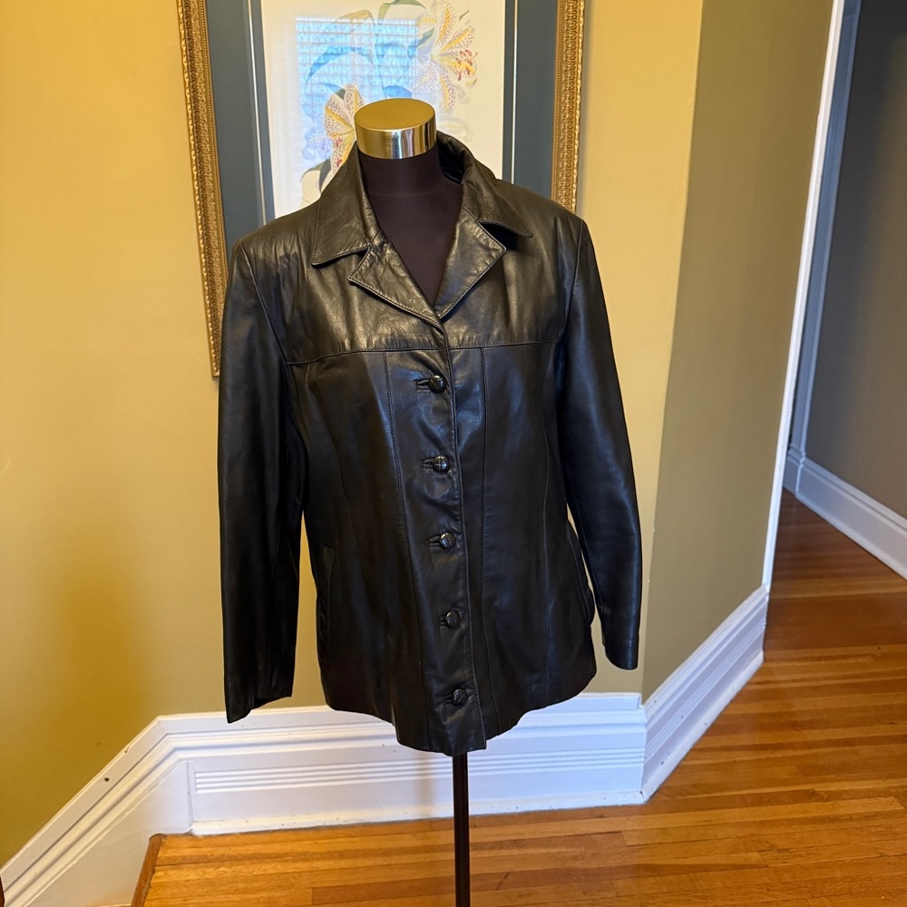 Black Leather Jacket for Women